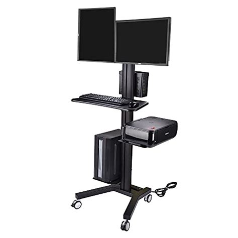 Maximise Your Work Space with a Mobile Computer Cart with Monitor Mount