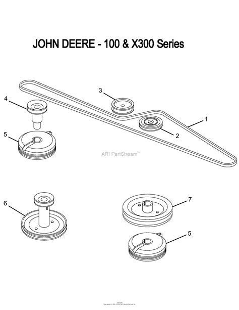 John Deere X300 Belt Diagram