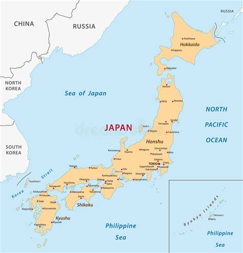 Japan map stock vector. Illustration of japan, background - 47426637