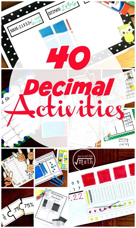 40 Decimal Activities | Free | Hands On | Fun | Decimals activity ...