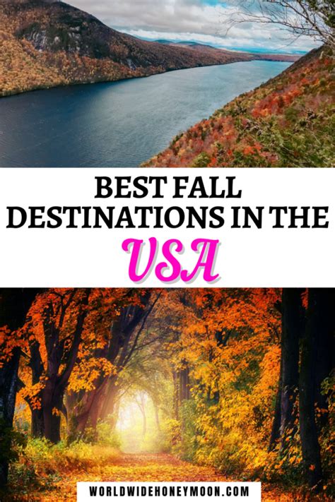 32 of the Best Fall Vacations in the US - World Wide Honeymoon