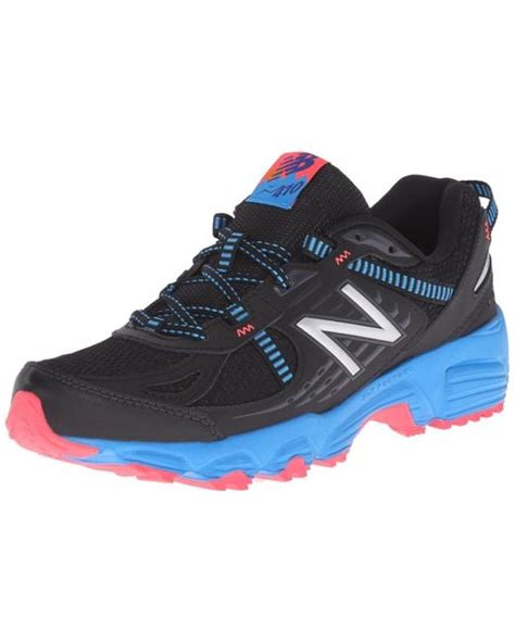 New Balance 410 V4 Trail Running Shoe in Black/Blue (Blue) | Lyst