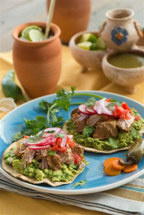 Carnitas Tostadas - Nibbles and Feasts