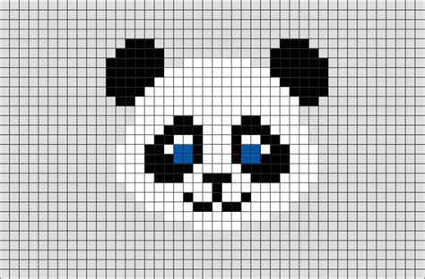 Panda Pixel Art | Cross stitch animals, Pixel art, Pixel art pattern