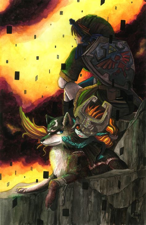 Elisa E. Fabela - The Legend of Zelda -Watercolor painting series