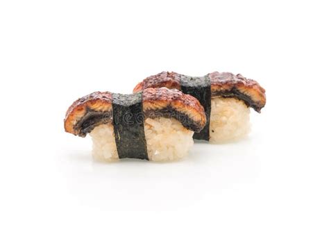 Eel Nigiri Sushi - Japanese Food Style Stock Image - Image of meal ...