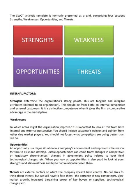 Sample Swot Analysis For Port