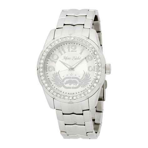 Marc Ecko Men's Rhino Logo Silver Watch