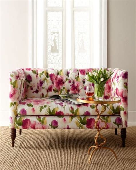 Musings of Life-I adore this couch- the fabric is sublime, even though I have a rule: never buy ...