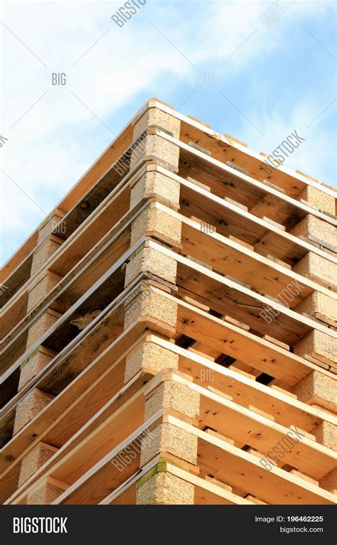 Stacked Wooden Pallets Image & Photo (Free Trial) | Bigstock