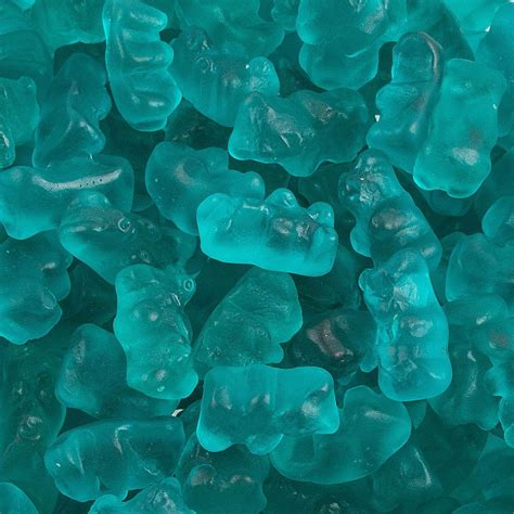 Download Sweet Gummy Bears Aesthetic Teal Wallpaper | Wallpapers.com