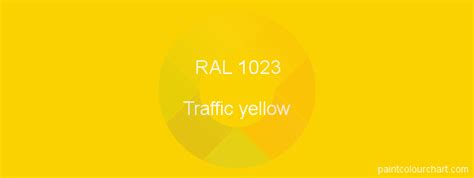 RAL 1023 : Painting RAL 1023 (Traffic yellow) | PaintColourChart.com