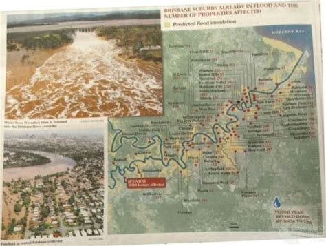 Brisbane suburbs already in flood and the number of properties already ...