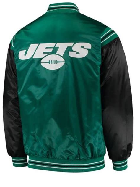 New York Jets Green and Black Satin Jacket | RockStar Jacket