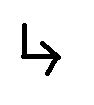 How to make L-shaped arrow in text? - TeX - LaTeX Stack Exchange