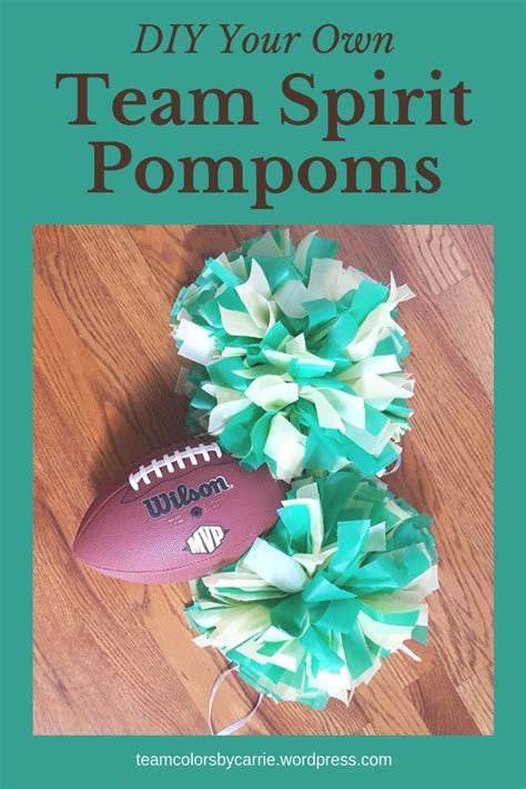 How to DIY your own Team Spirit Pompoms | Team spirit crafts, Sports party decorations, Cheer ...