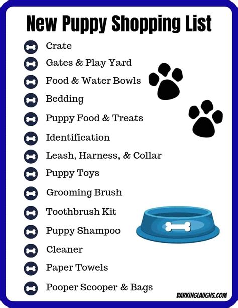 New Puppy shopping list. Use this new puppy checklist to make sure that you are prepared for ...