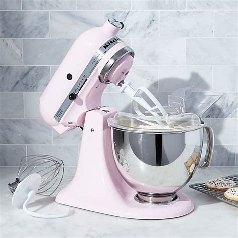 KitchenAid KSM150PSPK Artisan Pink Stand Mixer | Crate and Barrel