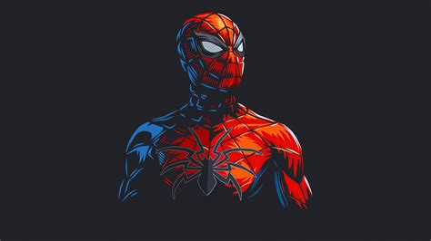 2560x1440 Spider Man Red Minimalism 1440P Resolution ,HD 4k Wallpapers ...