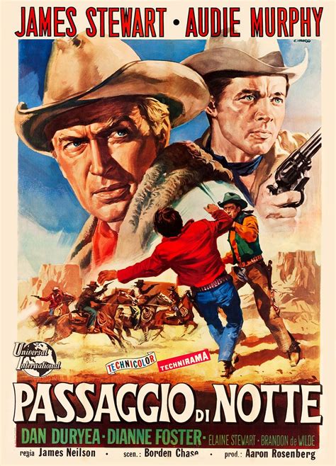 NIGHT PASSAGE - James Stewart & Audie Murphy | Movie posters, Movie ...