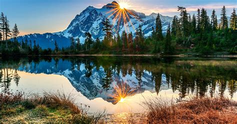 mount baker volcano 4k ultra hd wallpaper | Landscape paintings, Oil painting landscape ...