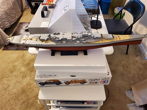 US Battleship New Jersey BB-62 Boat -- Plastic Model Military Ship Kit -- 1/350 Scale -- #78028 ...