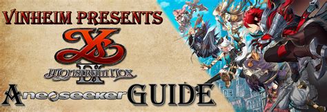 Ys IX: Monstrum Nox Walkthrough and Guide - Neoseeker