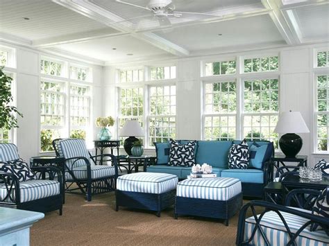 Sun room | Sunroom furniture, Cottage living rooms, White wicker furniture