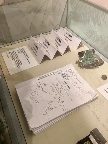 Good Omens script & name plates! | Plus Terry's hard drive w… | Flickr