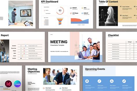 Meeting Presentation Template | Presentation Templates ~ Creative Market