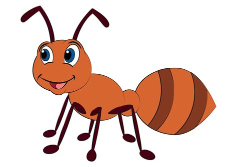 Cute Cartoon Ant. Vector Ant. Insect 4641719 Vector Art at Vecteezy