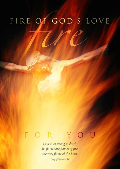 FIRE OF GOD'S LOVE- Christian religious poster by davidsorensen on DeviantArt