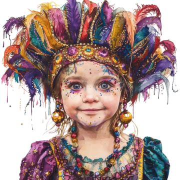 Little Miss Mardi Gras, Mardi Gras, New Orleans, Louisiana PNG ...