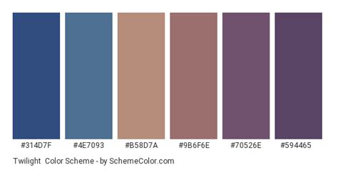 Twilight Color Scheme » Blue » SchemeColor.com