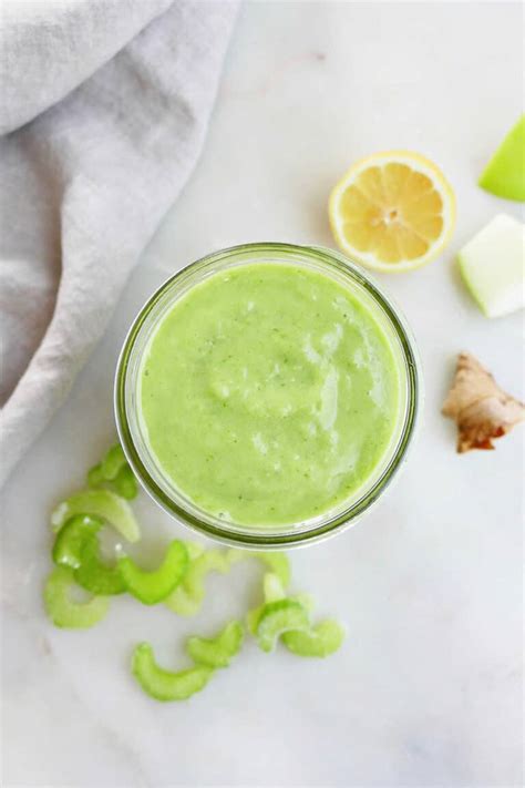 Celery Smoothie with Apple and Banana - It's a Veg World After All®