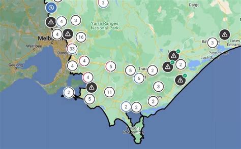 Map shows extent of Victoria's power disaster