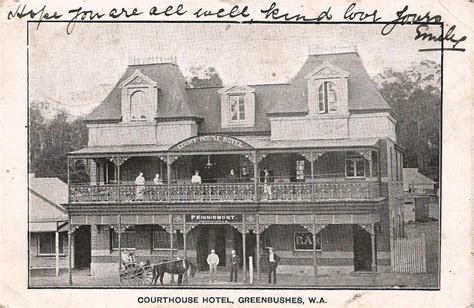 Court House Hotel, Greenbushes, Western Australia - 1911 - a photo on ...