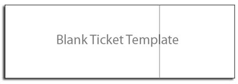 Blank Admission Ticket Template | Blank Templates Ideas