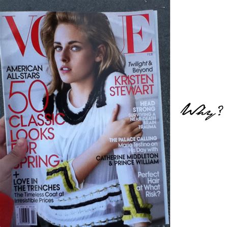 Kristen Stewart On Vogue Cover