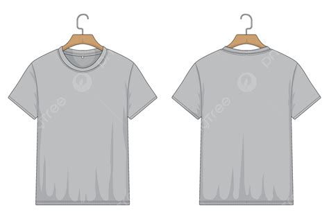 Gray T Shirt Mockup Front And Back View, T Shirt Mockup, Gray T Shirt, Front And Back View PNG ...