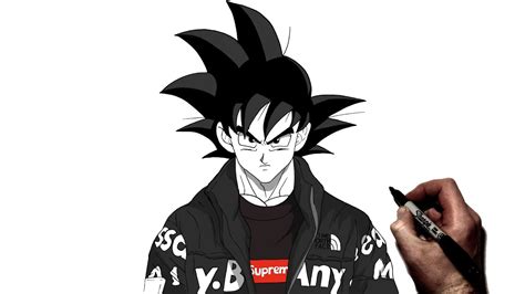 How To Draw Goku Drip | Step By Step | Dragon Ball - YouTube