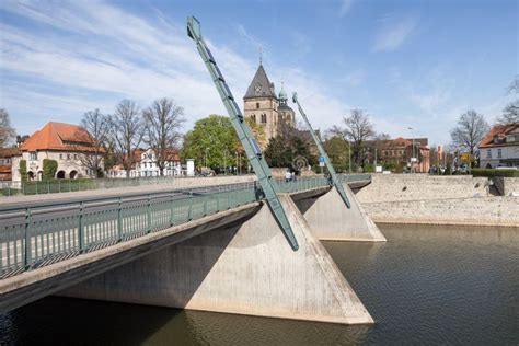 Hameln and the Weser River in Germany High Defintion Panorama Stock Photo - Image of sign ...