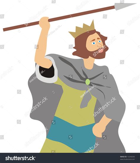 Art Illustration King David Bible Stock Vector 13244293 - Shutterstock