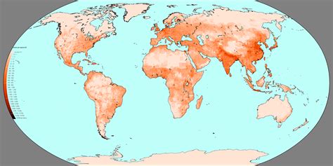 World Population Density Map | Map, World map, World population