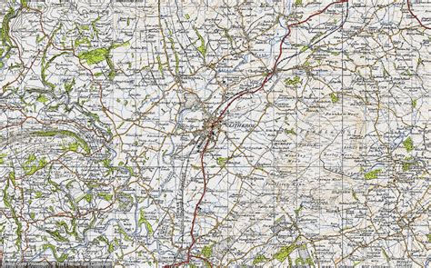 Historic Ordnance Survey Map of Clitheroe, 1947