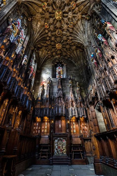 Interior Shot of the Thistle Chapel Inside of St Giles Cathedral in ...