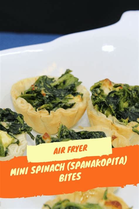 Air Fryer-Mini Spinach (Spanakopita) Bites