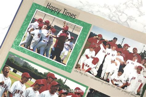 Baseball Scrapbooks — Make Sweet Memories