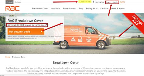 RAC Breakdown Cover - UK Contact Numbers