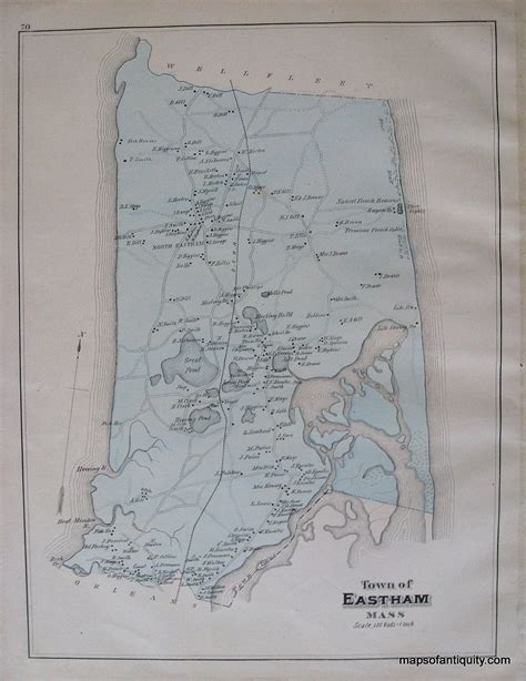 Town of Eastham p. 70 (MA) - Antique Maps and Charts – Original ...